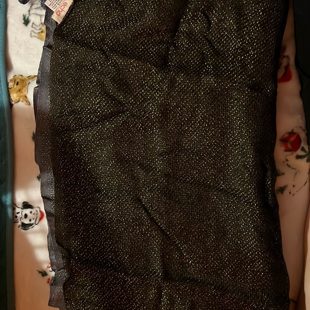 Gold metallic scarf